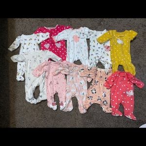 Preemie girl sleepers